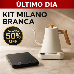 Kit Milano branca com balança 50% OFF no último dia